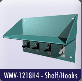 WMV-1218H4 - Shelf/Hooks